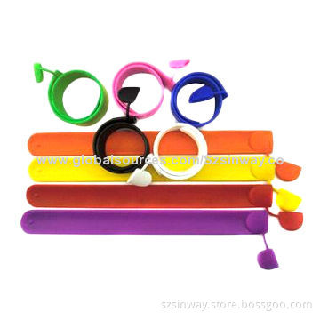 4GB Colorful Wristband USB Flash Drives, Easy to Wear, NAND Flash Memory Chip